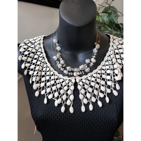 Free People Sheath Dress Womens M Black Lace Round Neck Sleeveless Keyhole Back - Picture 2 of 13